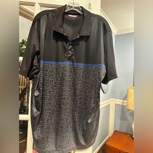 Men’s black and blue golf sport shirt